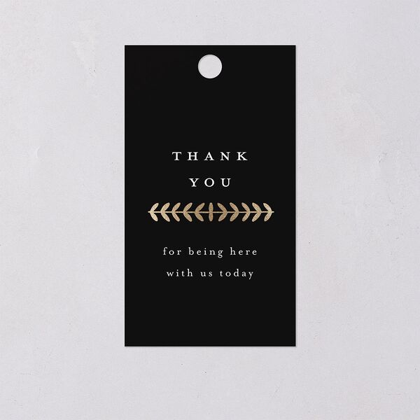 Medieval Elegance Favor Gift Tags Gold Midnight Signature