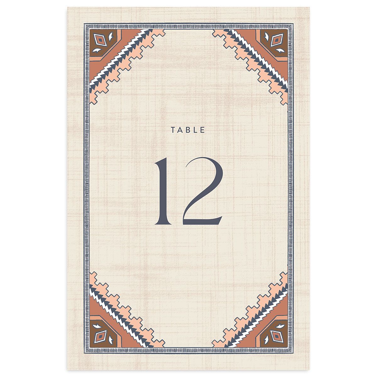 Western Tapestry Table Numbers