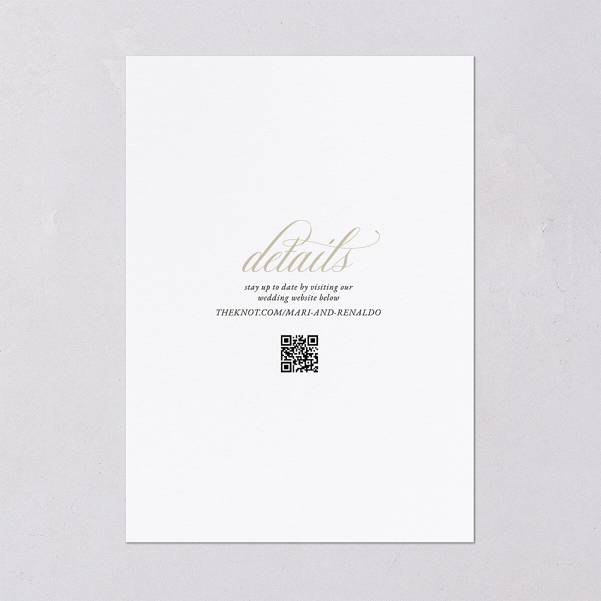 Polished Photo Foil Save the Date Cards Pure White Gold Signature smooth Blank Standard No