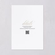 Polished Photo Foil Save the Date Cards Pure White Gold Signature smooth Blank Standard No