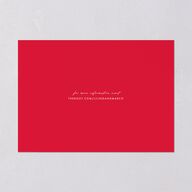 Lucky Circle Wedding Invitations  True Red Signature Blank No