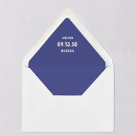 Retro Photo Postcard Inspired Euro Envelope Liners Sapphire Luxe