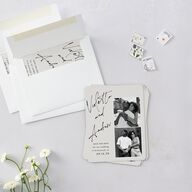 Signed Save The Date Magnets Licorice Magnet Paper