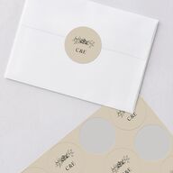 Antique Victorian Wedding Stickers Sand