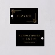 Vintage Hollywood Favor Gift Tags Licorice Signature