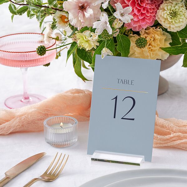 On This Day Table Numbers Gold Midnight Navy Signature