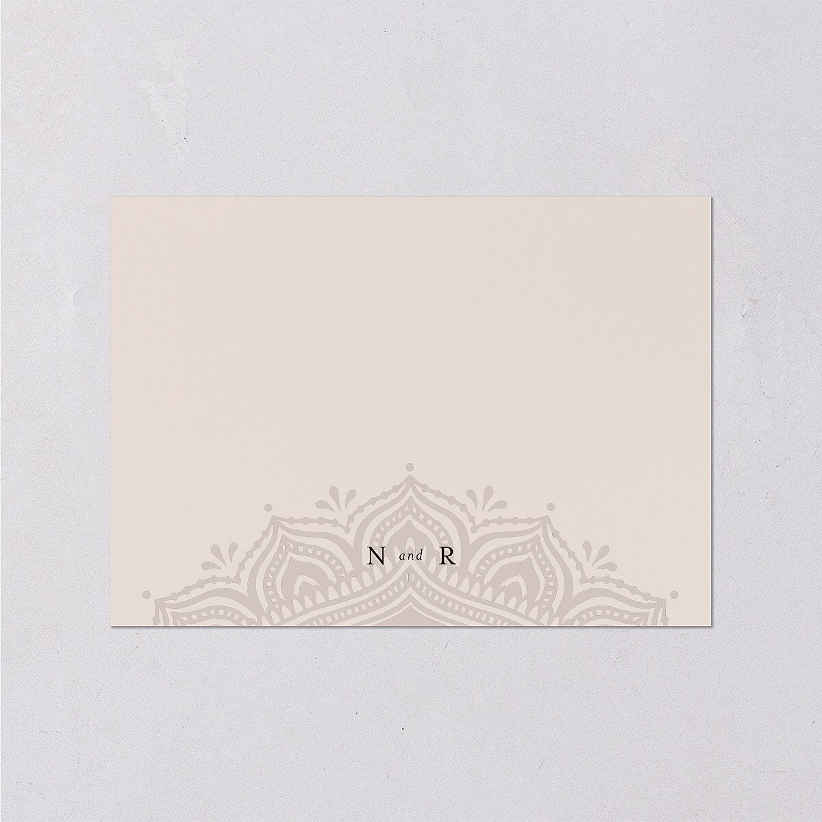 Indian Gilded Adornment Wedding Response Cards Gold Sand Signature Standard