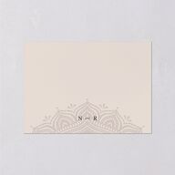 Indian Gilded Adornment Wedding Response Cards Gold Sand Signature Standard