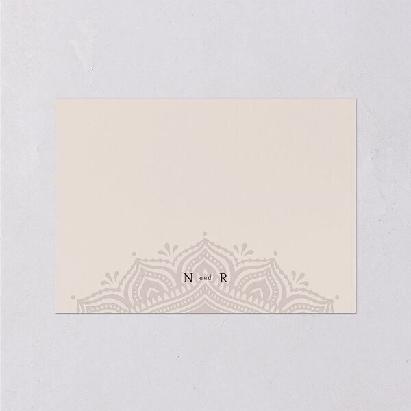 Indian Gilded Adornment Wedding Response Cards Gold Sand Signature Standard