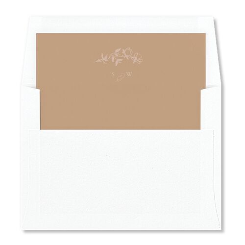 Delicate Vines Envelope Liners Copper Standard