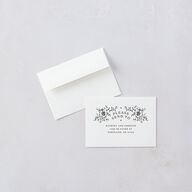 Skeleton Spirits Wedding Response Cards Licorice Signature Standard