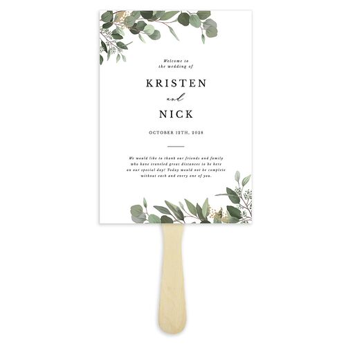 Eucalyptus Frame Fan Programs Pure White Signature Standard