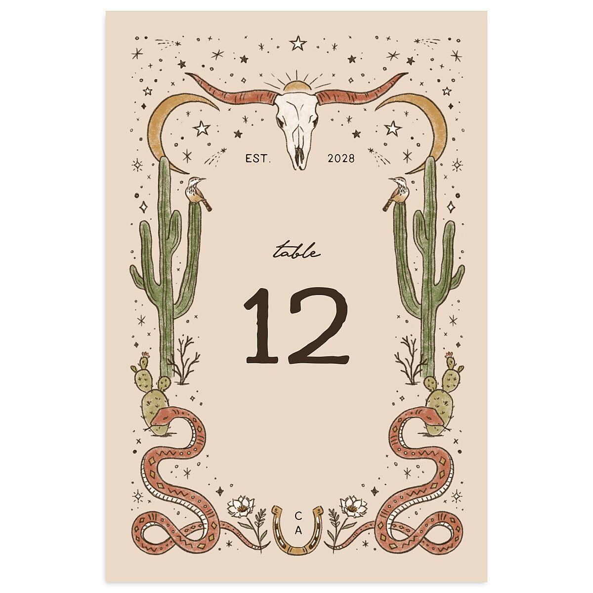 Southwestern Nouveau Table Numbers