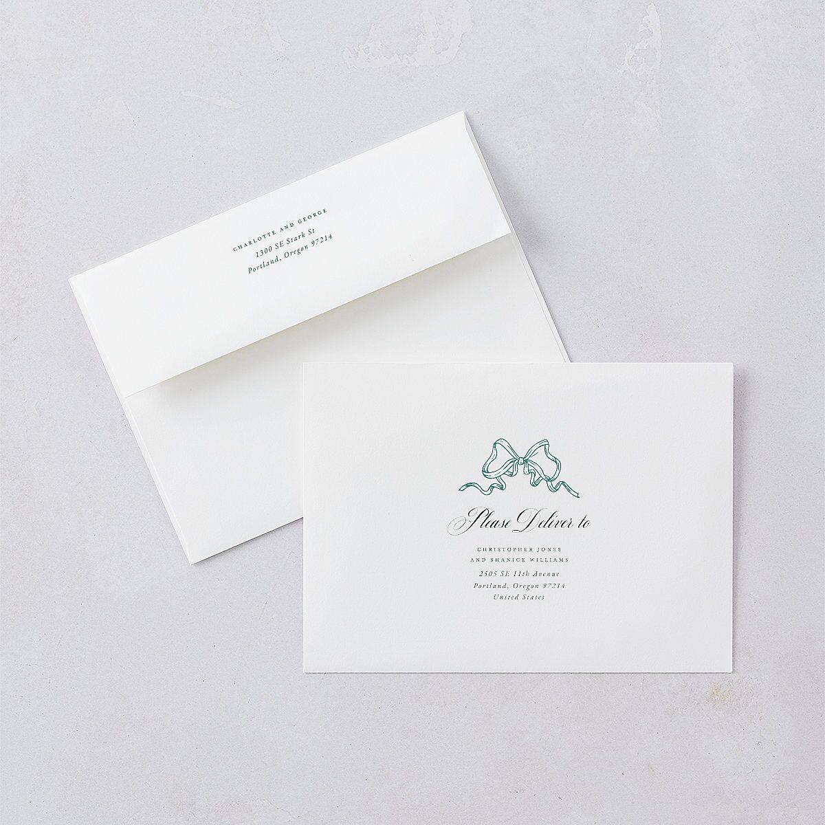 Rose Garden Crest Save the Date Cards by Bridgerton Gold Dark Emerald Signature smooth Blank No Standard