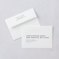 Simply Modern Wedding Invitations Pure White Signature Blank No Standard