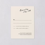 Vintage Film Photo Wedding Response Cards Sand Signature Standard