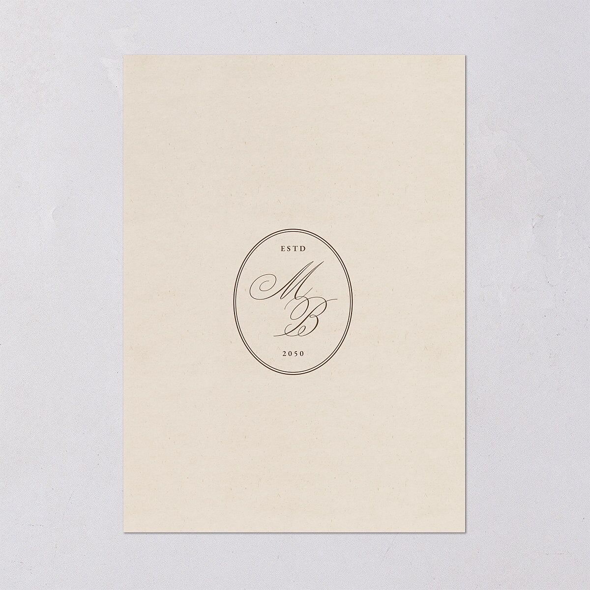 Western Horseshoe Botanical Wedding Invitations Mocha Signature Blank No Standard