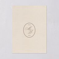 Western Horseshoe Botanical Wedding Invitations Mocha Signature Blank No Standard