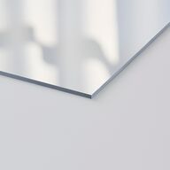 Nothing Fancy Mirrored Acrylic Bar Tabletop Sign X-small Pure White Standard Mirrored Acrylic XS Tabletop Bar