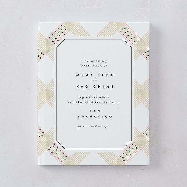 Chinese Lu Mien Guest Books Pure White