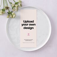 Upload Your Own Design Portrait Photo Menus Pure White Signature