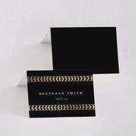 Medieval Elegance Place Cards Gold Midnight Signature