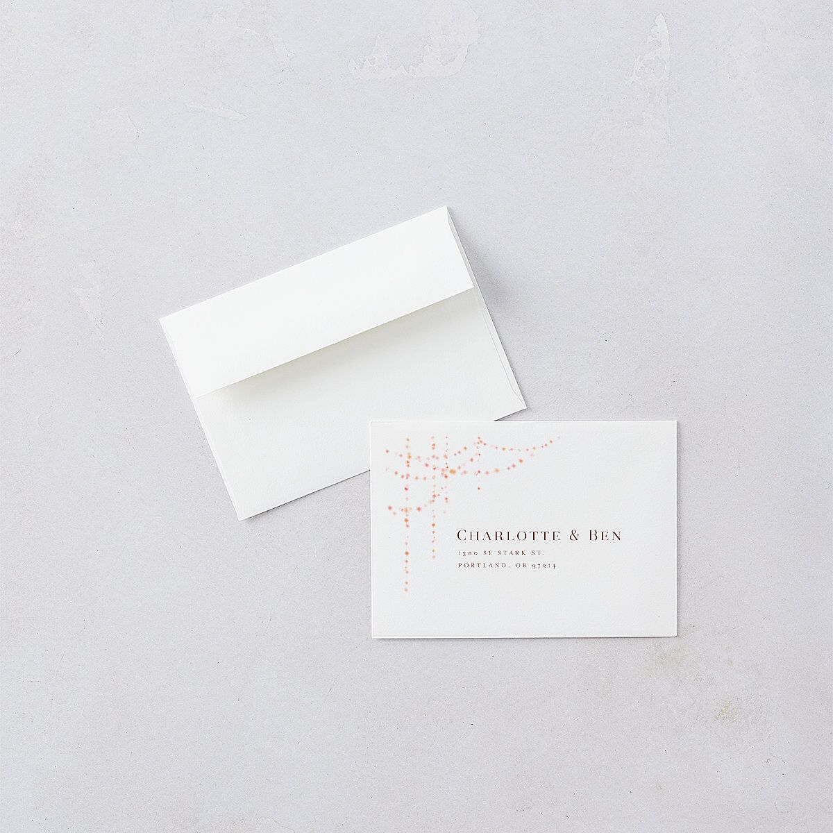 Enchanted Evening Wedding Response Cards Rust Signature Standard