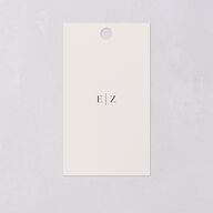 Simple Bohemian Wildflowers Favor Gift Tags Cotton Signature