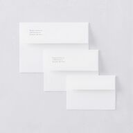 Snowy Mountainside Response Card Envelopes White Forest Return Address Signature Standard