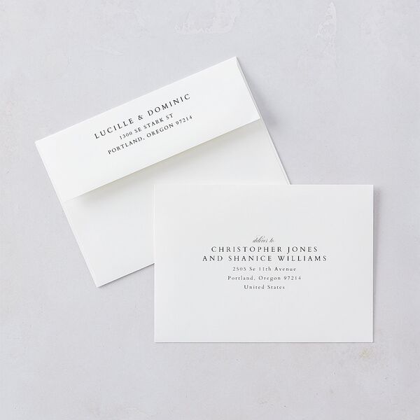 The Union Of Wedding Invitations Pure White Signature Blank No Standard