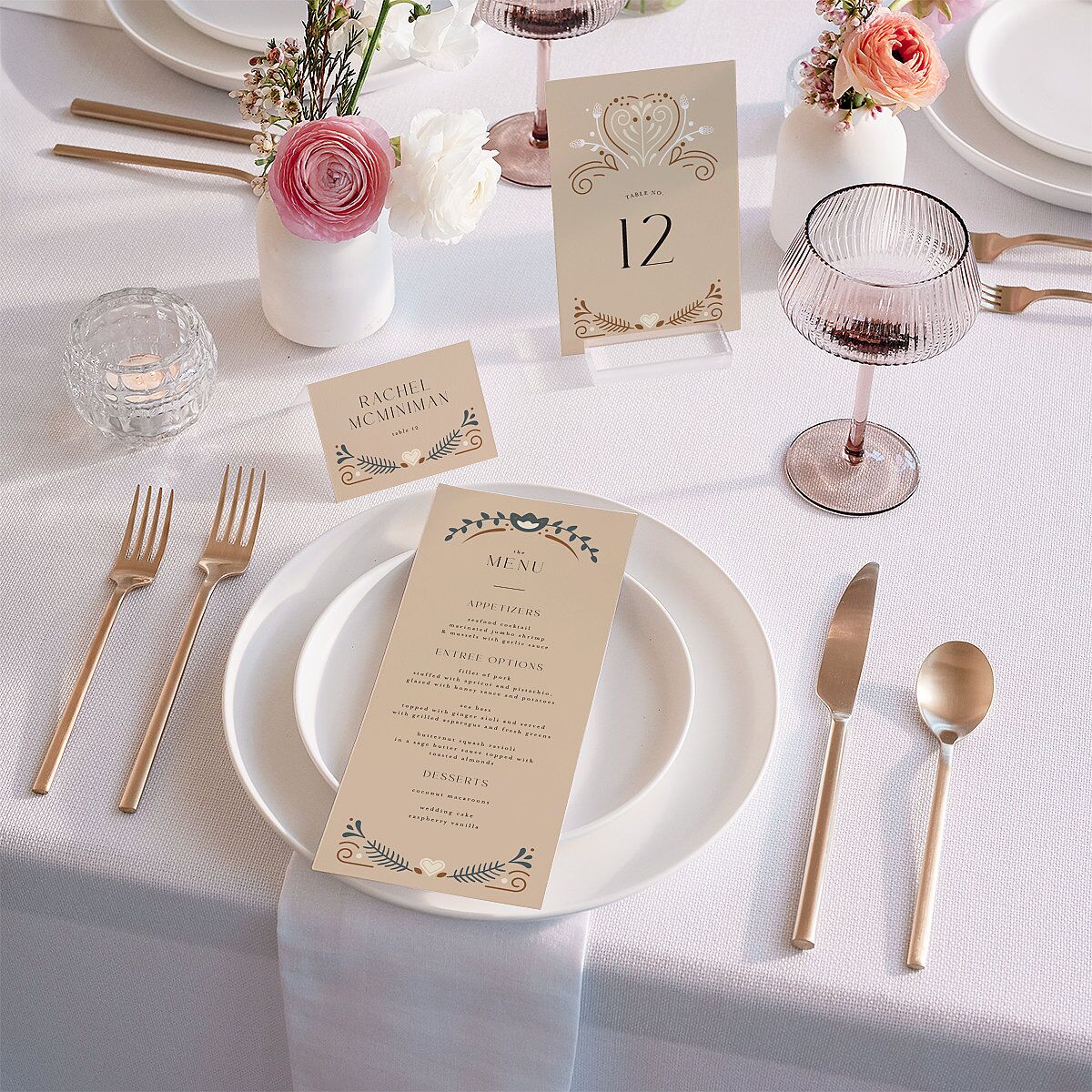 Nordic Folk Menus Latte Signature