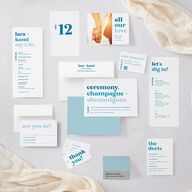Vibrant Bold Wedding Invitations Cruise Signature Blank No Standard