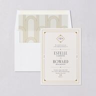 Old Hollywood Glam Envelope Liners Champagne Standard