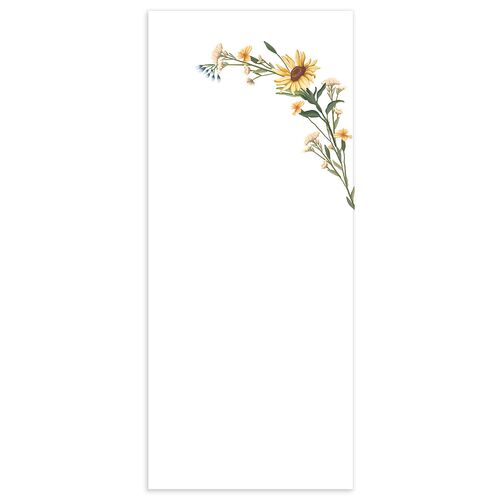 Wild Daisies Wedding Programs Navy Signature