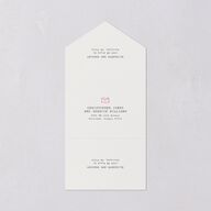 DIY Crafty Photo All-in-One Wedding Invitations Ruby Signature Light Both Recipient and Return Addresses No
