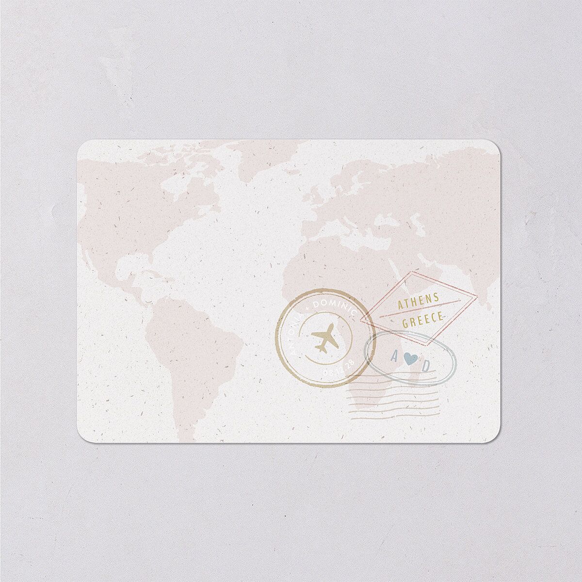 Timeless Passport Wedding Response Cards — view 2