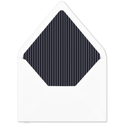 Elegant Polished Minimalist Euro Envelope Liners Navy Luxe
