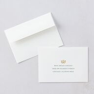 Ornamental Elegance Wedding Response Standard Envelopes White Standard Pure White Return Address Signature