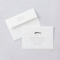Eclectic Adornment Save the Date Cards Peony Signature smooth Blank No Standard