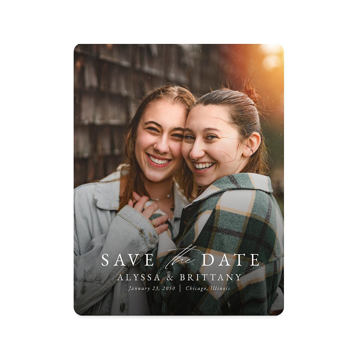 Greenery Laurel Save The Date Magnets