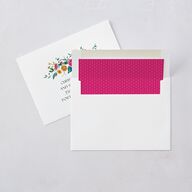 Indian Ascending Garland Wedding Invitations Peony Signature Blank No Standard
