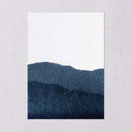 Layered Watercolor Wedding Invitations Navy Signature Blank No