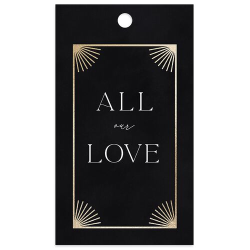 Written In The Stars Favor Gift Tags Gold Midnight Signature