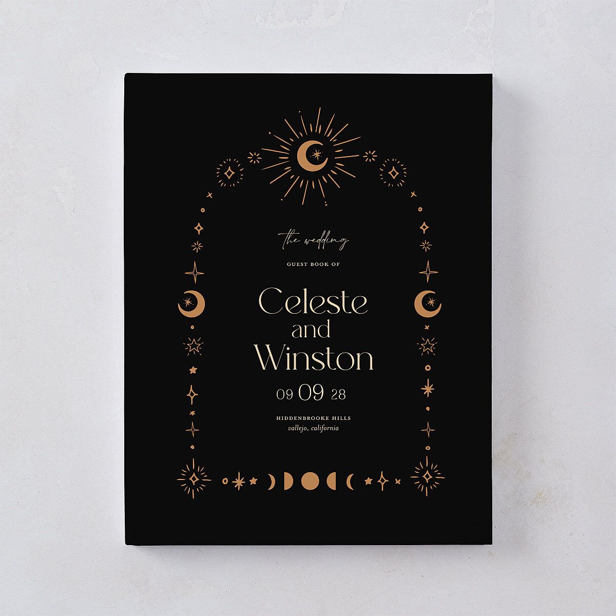 Celestial Galaxy Guest Books Midnight