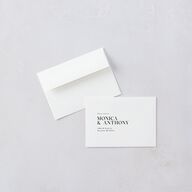 Simple Editorial Photo Wedding Response Cards Pure White Signature