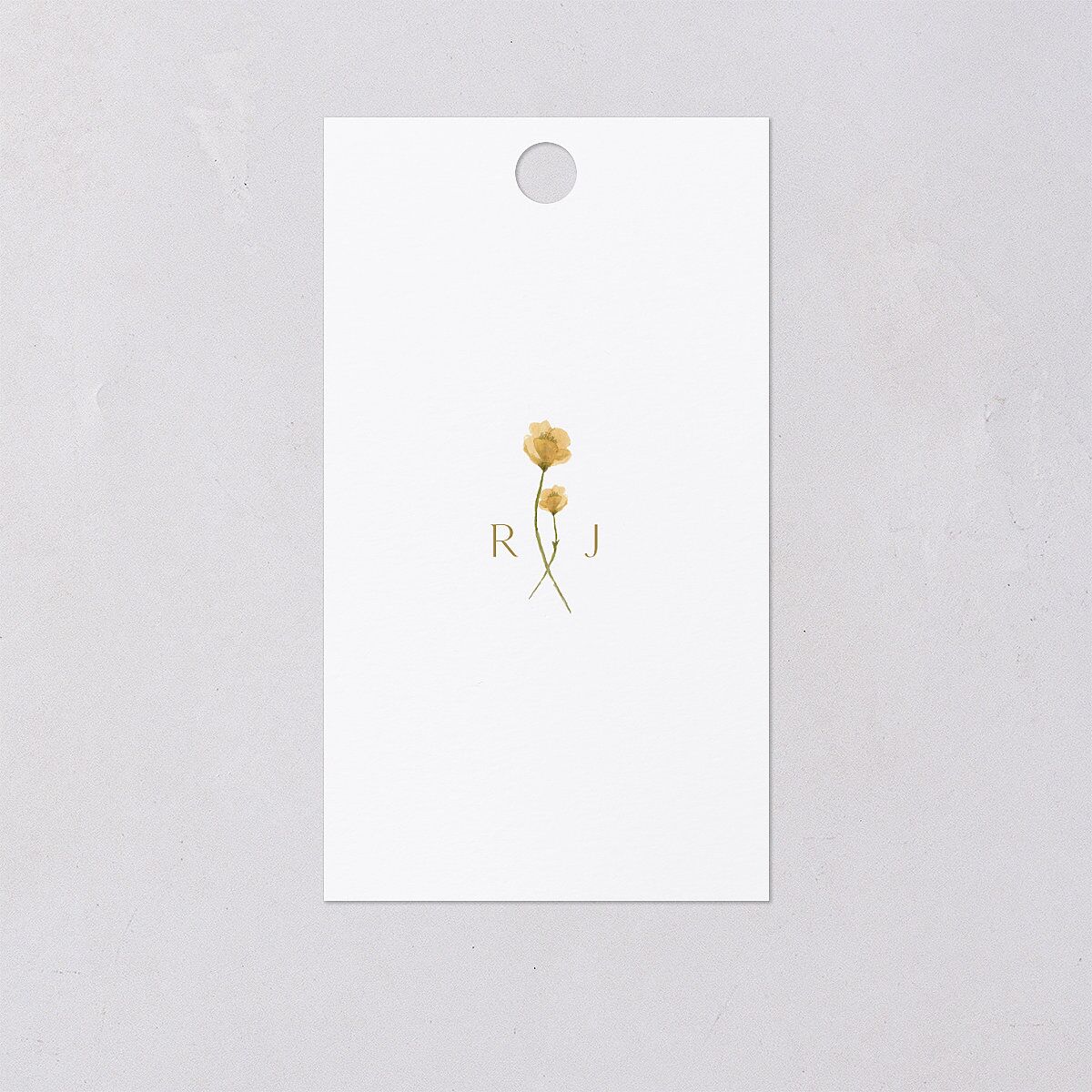 Dainty Monogram Favor Gift Tags Dijon Signature