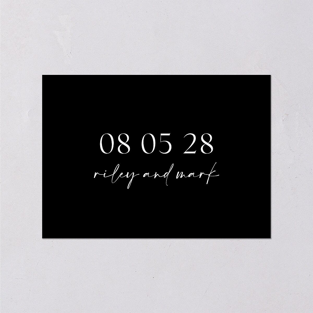Modern Contrast Wedding Enclosure Cards Midnight Signature Standard