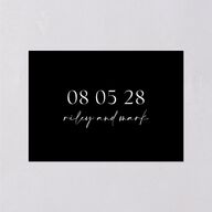 Modern Contrast Wedding Enclosure Cards Midnight Signature Standard