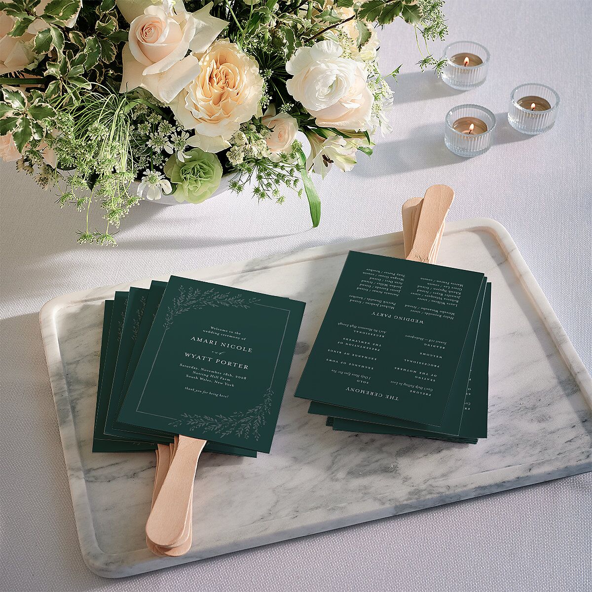 Exquisite Branches Botanical Fan Programs Deep Lake Signature Standard
