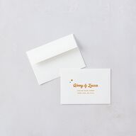 Disco Love Wedding Response Cards Umber Signature Standard